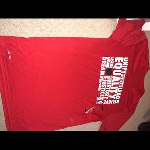 NBA Nike drifit equality t shirt size M